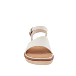 Sandalias flats Robertha para mujer color hueso
