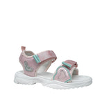 Sandalias Walkiria para niña color rosado