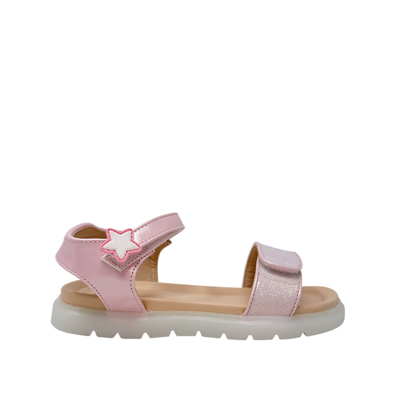 Sandalias Terra para niña color rosado
