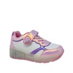 Sneakers con luces Vallie para niña color rosado