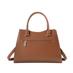 Cartera satchel Zilia para mujer color tan