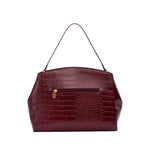 Cartera satchel Selva para mujer color vino