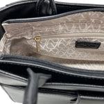 Cartera satchel Uga para mujer color negro