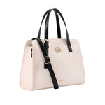 Cartera tote Sancia para mujer color hueso