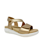 Sandalis de cuña Pame para mujer color dorado