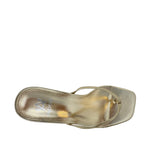 Sandalias de tacón Charlenne para mujer color dorado