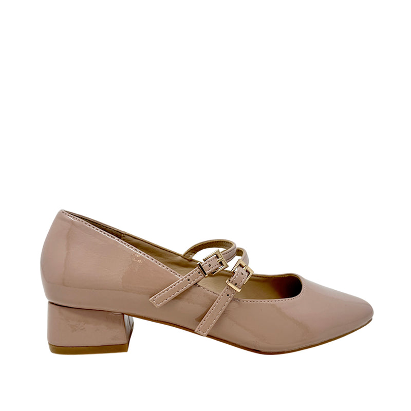 Tacones Victoria para mujer color nude