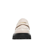 Mocasines File Away para mujer color hueso