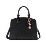 Cartera satchel Lauren para mujer color negro