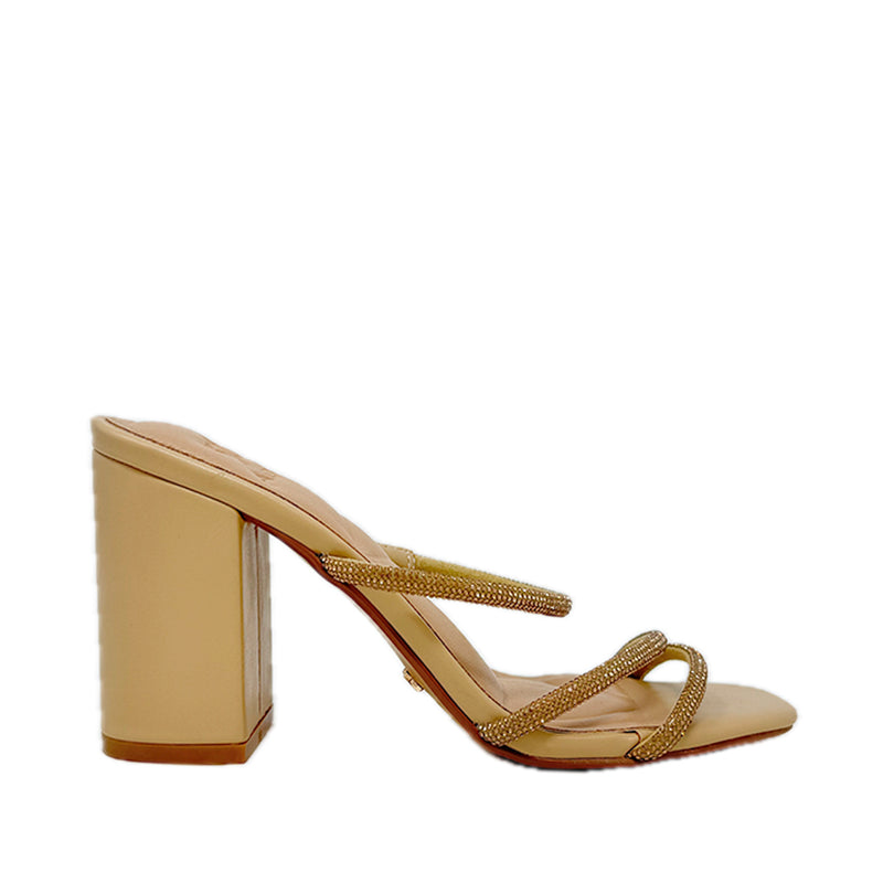 Sandalias de tacón Tilda para mujer color nude