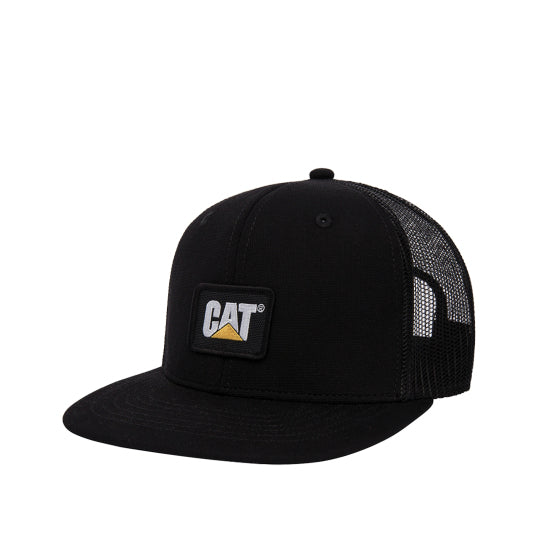 Gorra Cat Logo Patch Trucker unisex color negro