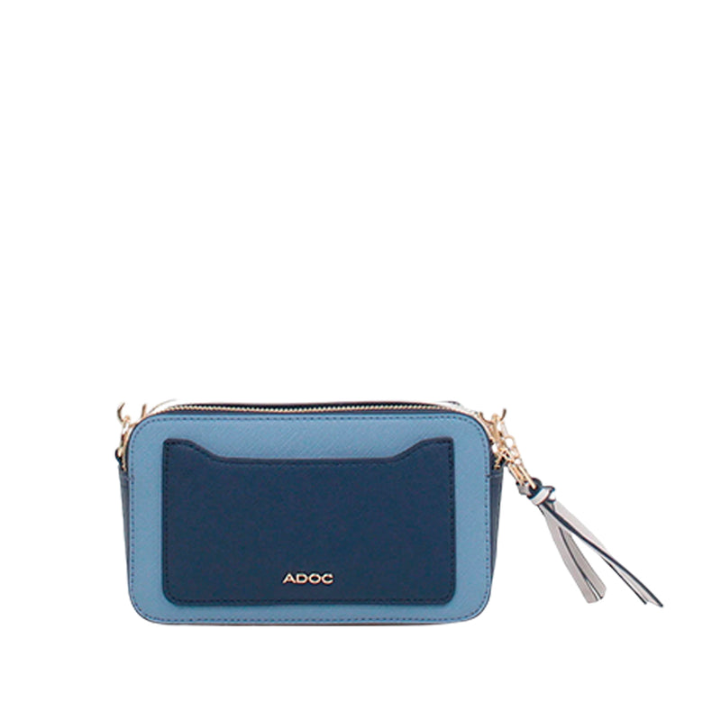Cartera crossbody Libby para mujer color celeste