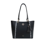 Cartera tote Milda para mujer color negro