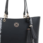 Cartera tote Milda para mujer color negro
