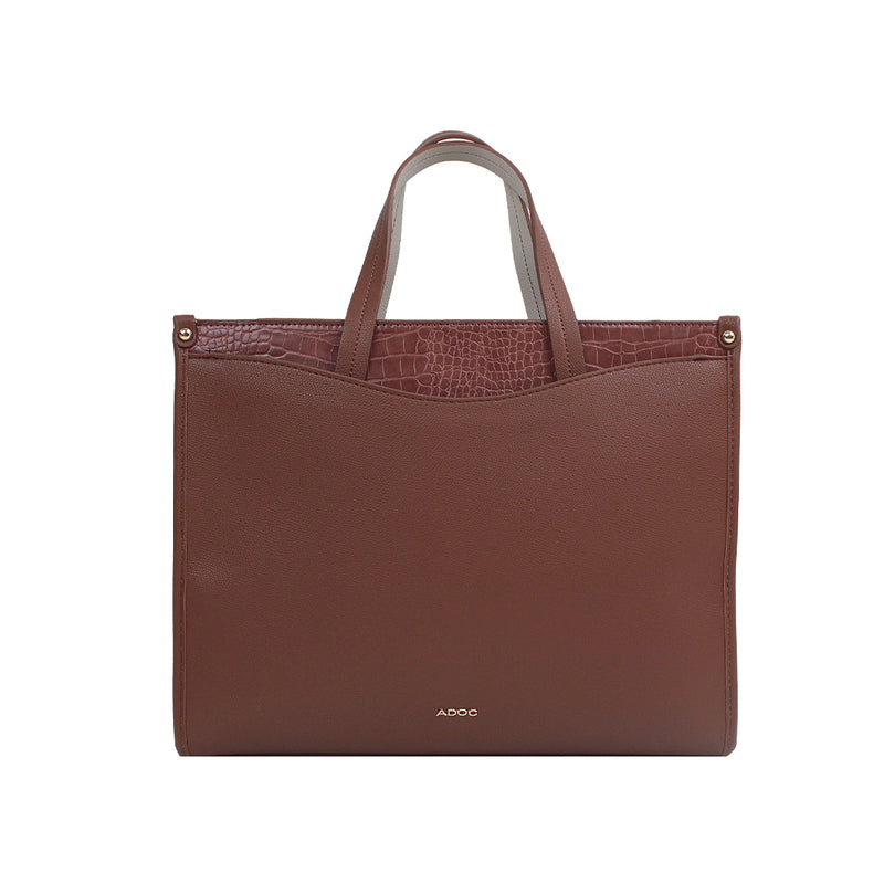 Cartera tote Ica para mujer color tan
