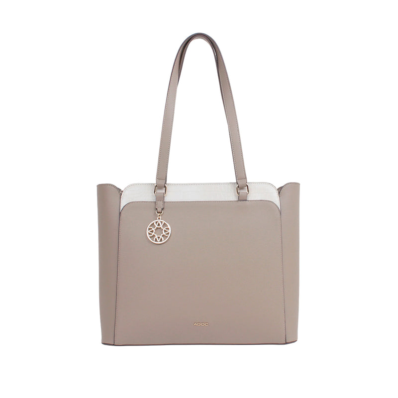 Cartera tote Bria para mujer color taupe