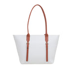 Cartera tote Adia para mujer color hueso