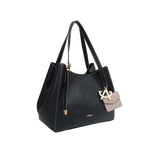 Cartera satchel Hilda para mujer color negro