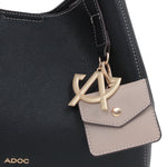 Cartera satchel Hilda para mujer color negro
