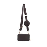 Cartera crossbody Samie para mujer color café