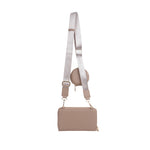 Cartera crossbody Samie para mujer color nude