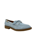 Mocasines Fred para mujer color celeste