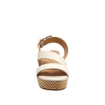 Sandalias de cuña Calari para mujer color nude