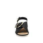 Sandalias flats Gary para mujer color negro