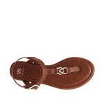 Sandalias flats Alice para mujer color tan