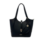 Cartera Satchel Agnes para mujer color negro