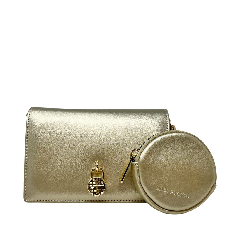 Crossbody Tipsy para mujer color dorado