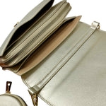 Crossbody Tipsy para mujer color dorado