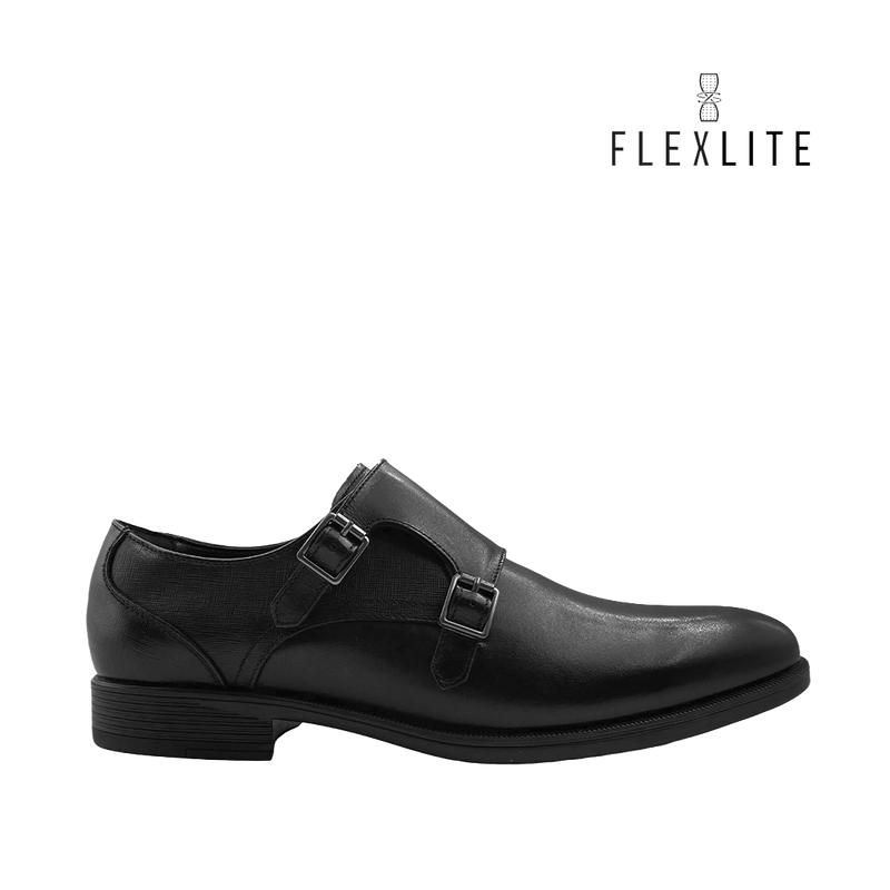 Monk strap shoes Gaspar para hombre color negro