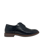 Oxfords cap toe Lewis para hombre color negro