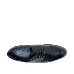 Oxfords cap toe Lewis para hombre color negro