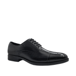 Oxfords cap toe Marc para hombre color negro
