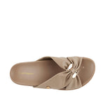 Sandalias flats Darci para mujer color taupe