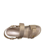 Sandalias flats Morena para mujer color oro rosa