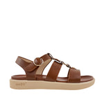 Sandalias flats Valia 3 para mujer color tan