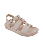 Sandalias flats Valia 3 para mujer color blush