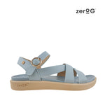 Sandalias flats Indyra para mujer color celeste