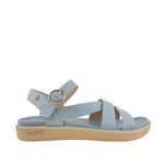 Sandalias flats Indyra para mujer color celeste