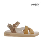 Sandalias flats Indyra para mujer color taupe