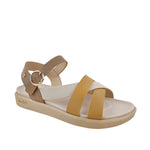 Sandalias flats Indyra para mujer color taupe