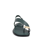 Sandalias flats Gisele para mujer color azul