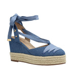 Cuñas Geneva para mujer color celeste