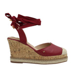 Cuñas Kaylee para mujer color rojo