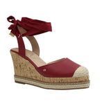 Cuñas Kaylee para mujer color rojo