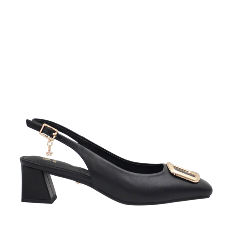 Tacones slingback Fiona para mujer color negro