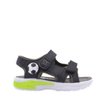 Sandalias con luces Futbol para infante color negro